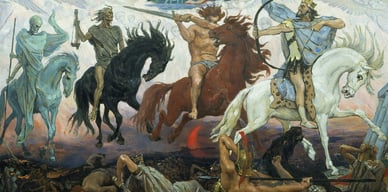 Painting: The Four Horsemen of Apocalypse, by Viktor Vasnetsov.
