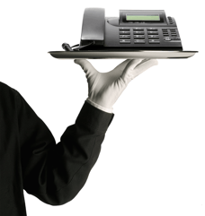 photo VoIP on a platter