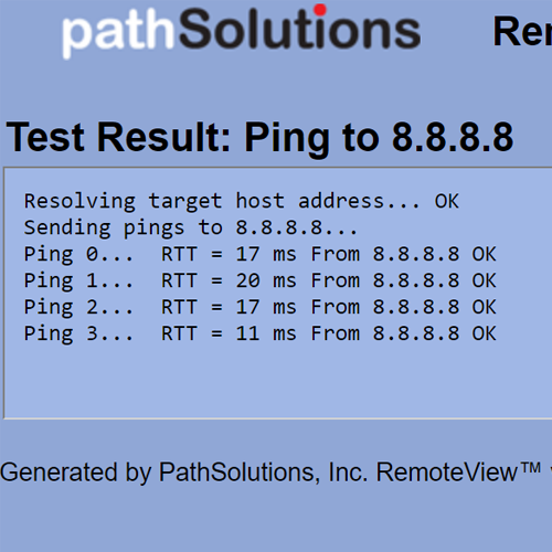 Remote Ping Test