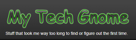 My Tech Gnome Blogspot